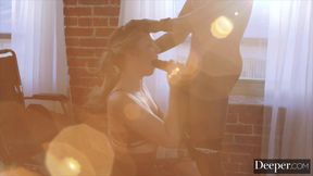 Gorgeous Avery gets creampied by Anton's thick BBC