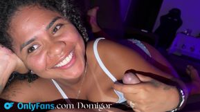 She Loves to Leave a Big Very Drooling Before Sitting Down.