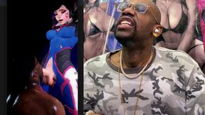 Beautiful Transgender D.va Getting Her Girl Cock Sucked off by a BBC Gooner