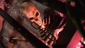 That fucking Halloween orgy with the big boobed blonde and brunette MILF