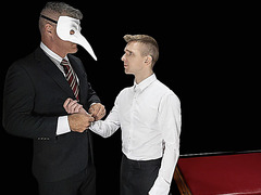 Ukranian twink Serg Shepard fucked by masked older man Dillon Stone