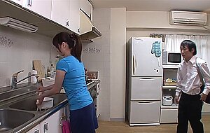 Oksn-207 yu kawakami is fascinated by her sweaty breasts of her mother-in-law