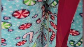 Quick Wetting in Blue Pajama Pants