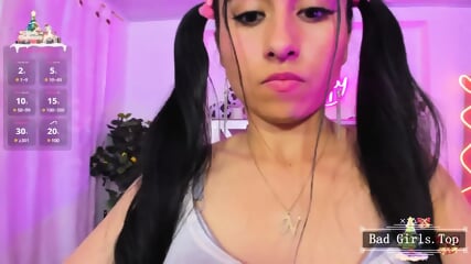 Very hot latina skinny busty teen webcam solo tease