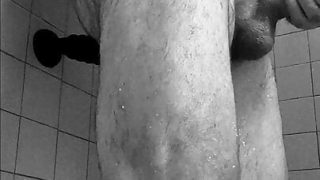 Masturbation, Butt Plug, behaart, Dusche, Papa – Solo-Mädchenvideo von reifen, molligen amerikanischen Schwulenschlampen, die anal gefickt werden