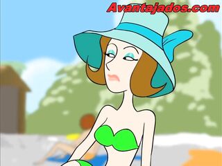 Homo Porn Drawing on the Beach