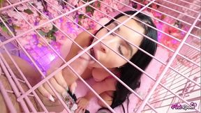 Stunning Selina Slay gives deepthroat and rides cock