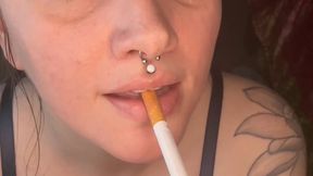 Smoking With Deep Inhales - SFW