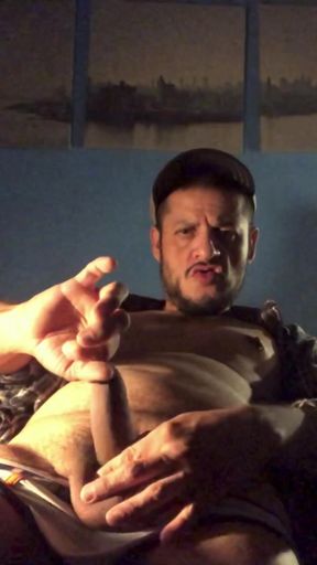 Hot latin blue collar a very verbal Mexican and his musky foreskin and loaded cum hole.   Clip 1