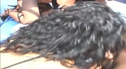 Three horny MILFs share whopping black dick