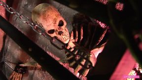 That fucking Halloween orgy with the big boobed blonde and brunette MILF