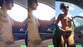 naked driving and nude public walk dakota marr