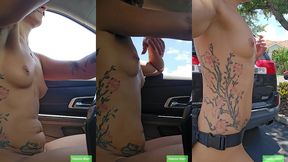 naked driving and nude public walk dakota marr