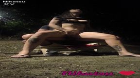 Curvy amateur housewife practices dogging in public with BBC