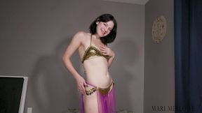 Dancer Belly Button and Belly Worship - Mari Merlowe 720p MP4