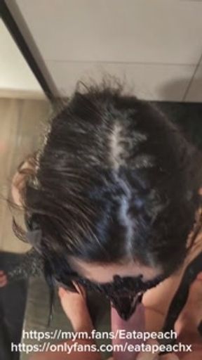 Deep slobbering Gorge in the shower - Teasing