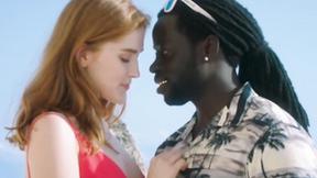 ”Bang on the Beach - Ginger Jia Lissa's huge black dick Xperience”