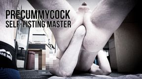 Preccumycock self-fisting in a variety of locations and a range of positions