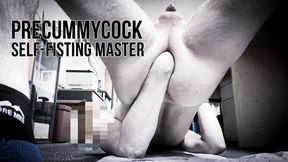 Preccumycock self-fisting in a variety of locations and a range of positions