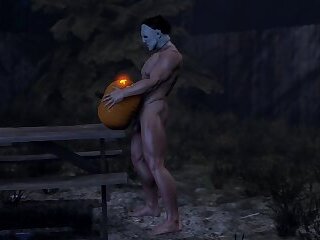 Michael Myers and Pyramid Head Fucking Pumpkins