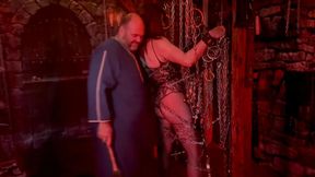 Part5 of 5:-  Lanista Bear takes his pony Allegro in the dungeon for her first time