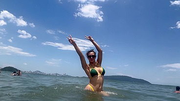 Trouxe Shakira pras Praias de Santos e Fodemos no Meu Sofá do Amor - Parte 2