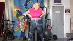 Aunt Judy's chubby mature BBW Catherine can't resist pleasuring herself at