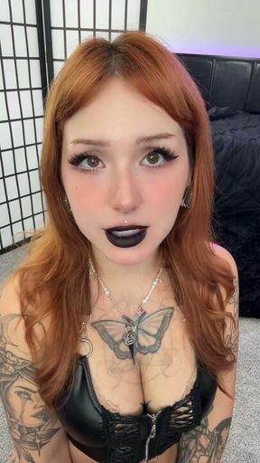 Goth girl JOI for good boys