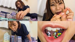 Tsubasa Hachino - Giantess Cute girl Tsubasa's innocent destruction of the city part1 gia-112-1 - 1080p