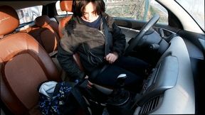 I drive the car in the countryside at high speed and honk my horn countless times