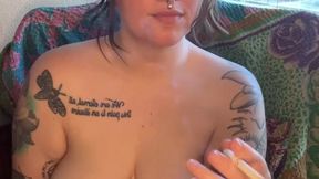 Sexy Solo Smoke Break Pt.2 (more on my OF)