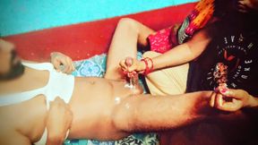 Simran's oil massage