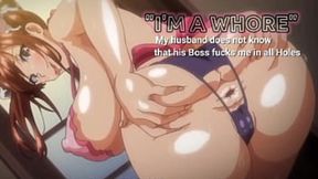 Ruthless Wife Sucks Boss's Cock&#x1F346;, Gets Anally Rammed for Hubby's Advancement, Nasty Anime Fap