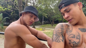 EastBoys - Lucian in company with Lucian Reed outdoors