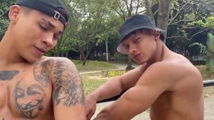 EastBoys - Lucian in company with Lucian Reed outdoors