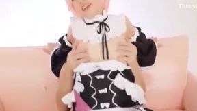 Feisty Japanese Cutie in Cosplay, Nerding Out with a Beefy Hunk