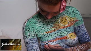 Puzzle [Nude Body Painting by GoAskAlex]
