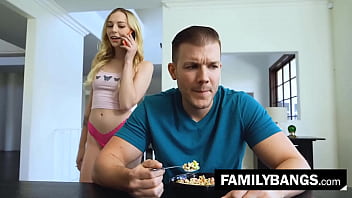 FamilyBangs.com ⭐ Step Siblings Morning Fuck After Breakfast, Lily Larimar, Codey Steele