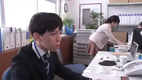 Office Lady Swapped and Licked in Cowgirl Position