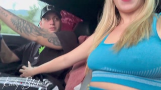 YOUNG LATINA GIVES HER BOYFRIEND A BLOWJOB WHILE THEY RIDE IN THEIR CAR - BLAKEPRODUCTIONS