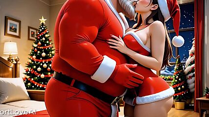 Mrs. Claus Craves Young Dick While Santa Drops Off Presents