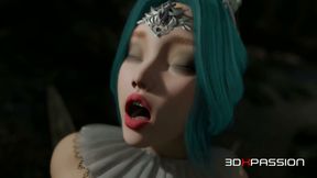 Futa Orc Fucks Hard Fairy in the Forest - Blowjob, Deepthroat &amp; Anal