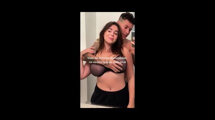 Big ass girlfriend makes dick explode like a volcano