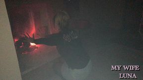 luna seeks shelter in an abandoned house on halloween