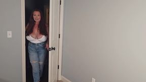 MILF Neighbor Gives Your BBC a JOI Before You Go to Prison