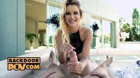 ”BackdoorPOV: Your biggest fan Cherry Kiss surrenders her booty to you”