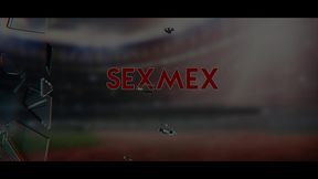 sexmex - super blow halftime show . paola rubiel y gaby veracruz