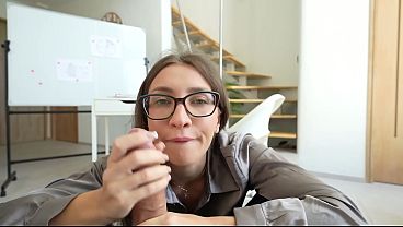 Horny secretary seduces her boss! BJ, missionary, doggy in the office.