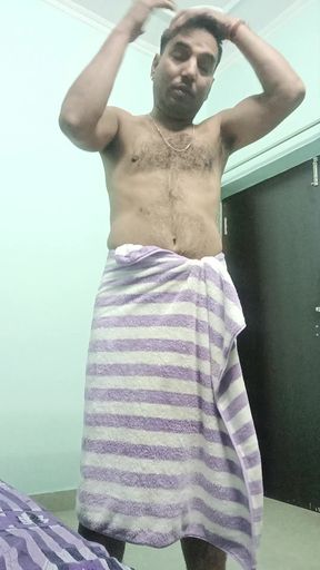 Indian desi man enjoy masterbation show with neighbour uncle and dildo vibrator