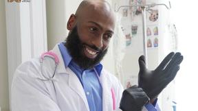 ”JJ Lake gets into treatment Aiden Langston's tight butt”